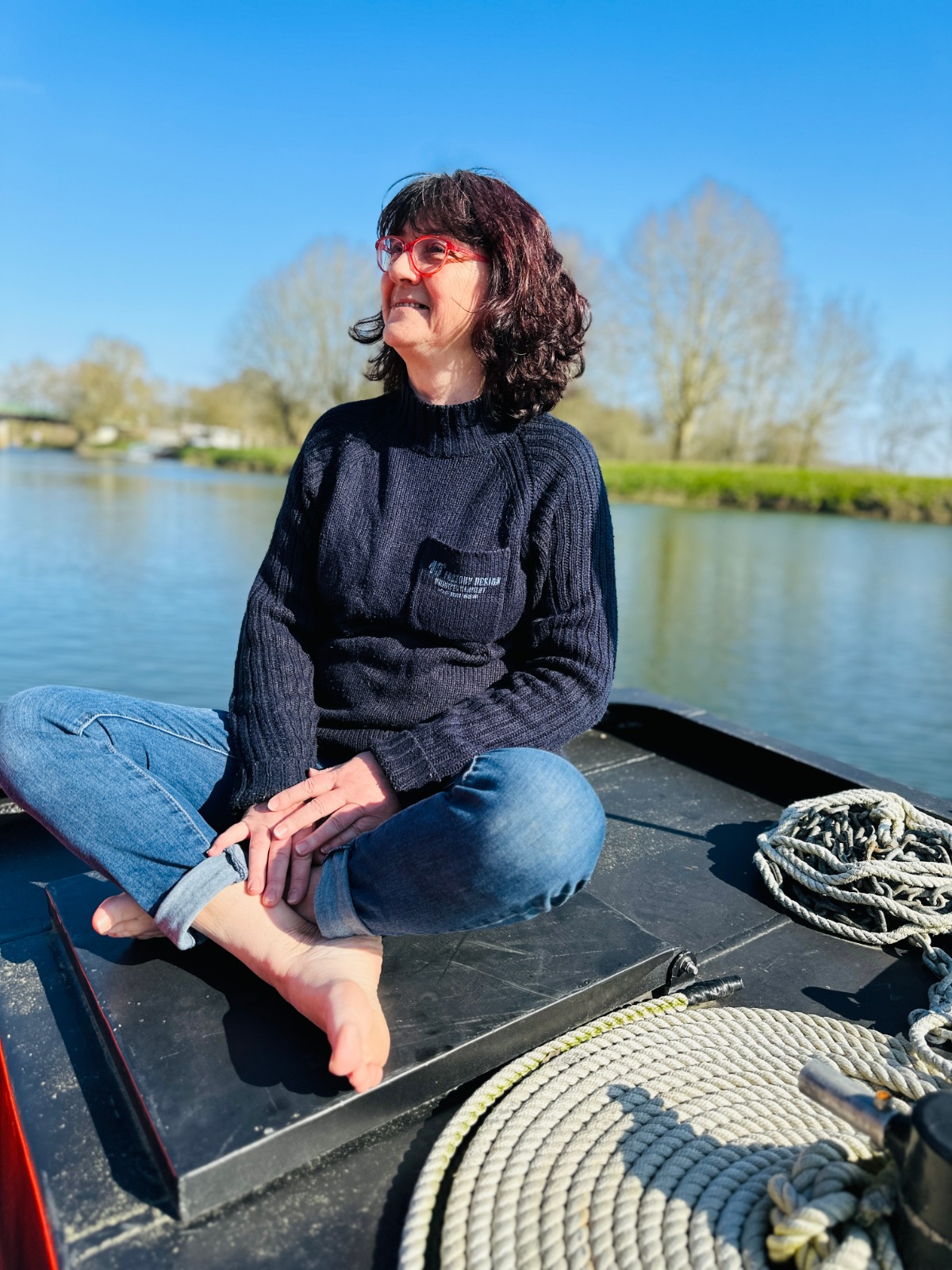 échange de verres sur le bateau
